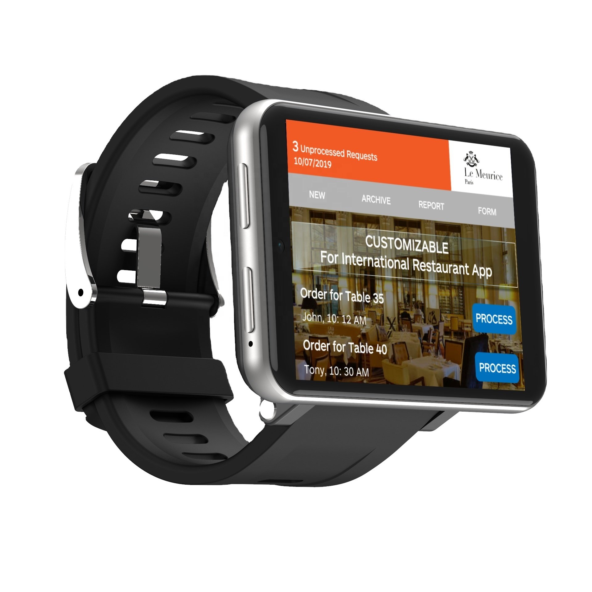 Smart Watch LEMT 2.86 Inch 4G Smart Watch Android 7.1 DM100 Phone Watch With CE ROHS FCC Certification